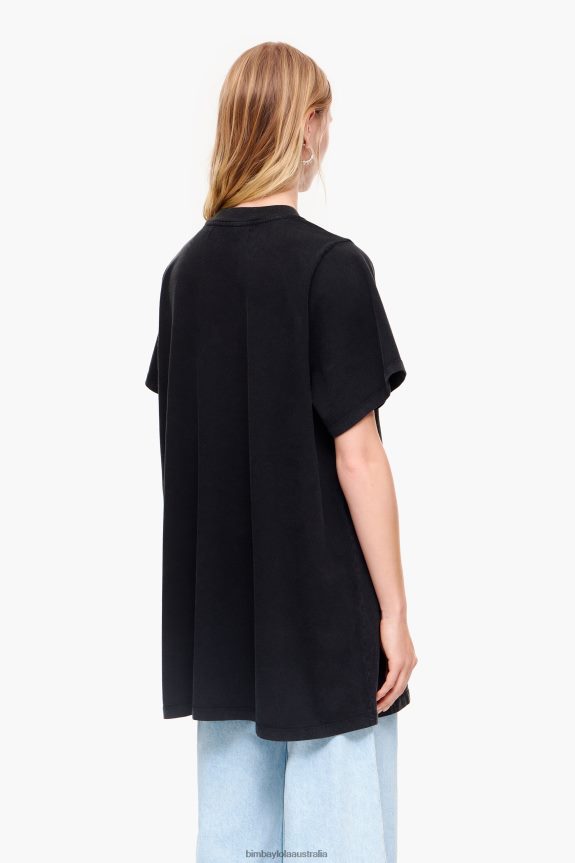 Clothing 4062VZ281 Black Bimba Y Lola Flowing Logo T-Shirt