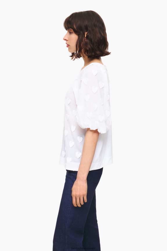 Clothing 4062VZ285 White Bimba Y Lola Double-Fabric T-Shirt