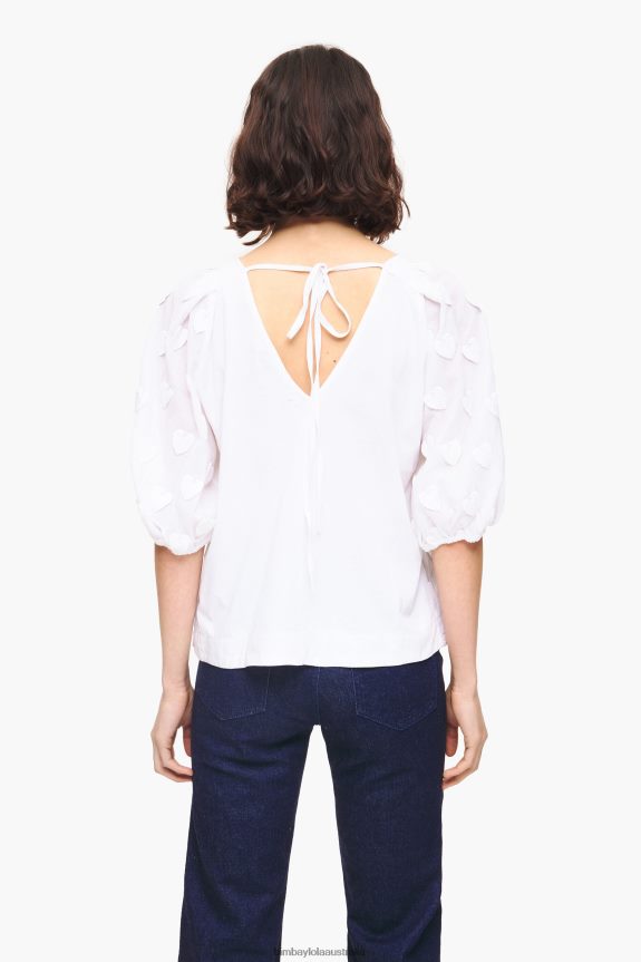 Clothing 4062VZ285 White Bimba Y Lola Double-Fabric T-Shirt