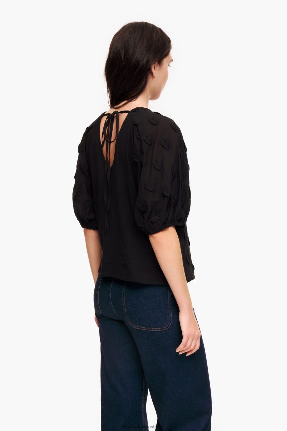 Clothing 4062VZ286 Black Bimba Y Lola Double-Fabric T-Shirt