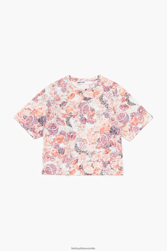 Clothing 4062VZ291 Fruits Bimba Y Lola Full Print Boxy-T-Shirt