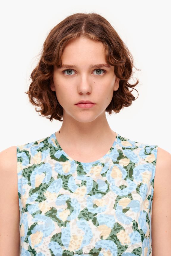 Clothing 4062VZ292 Blue Bimba Y Lola Light Animal Brush T-Shirt