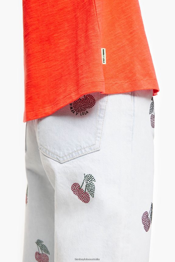 Clothing 4062VZ295 Coral Bimba Y Lola Cotton T-Shirt
