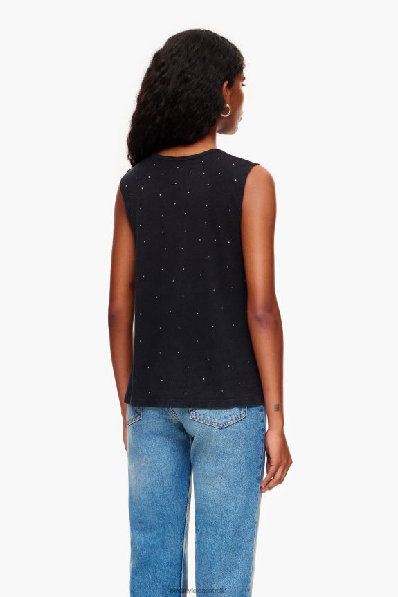 Clothing 4062VZ297 Black Bimba Y Lola Multicolor Stones T-Shirt