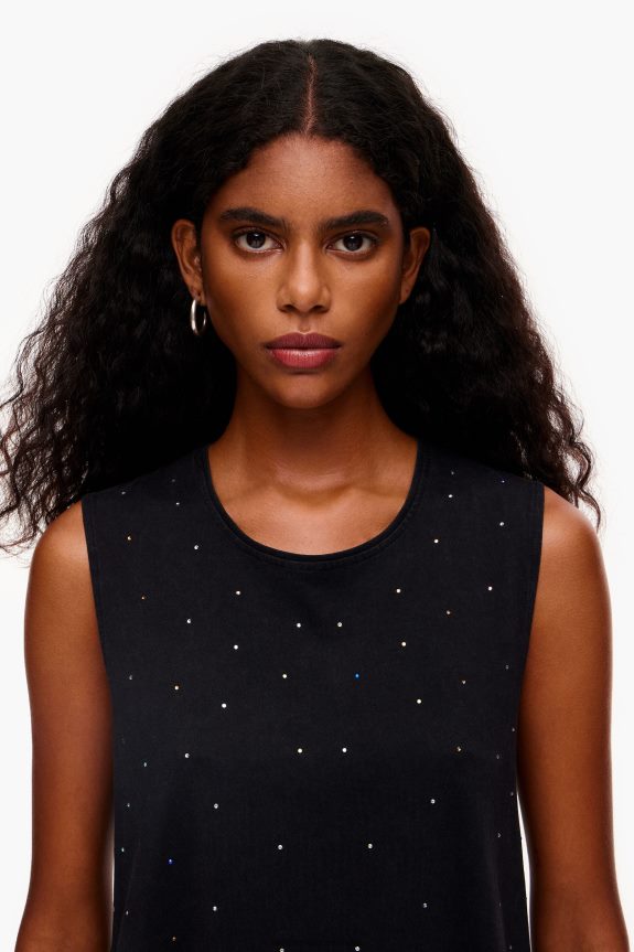 Clothing 4062VZ297 Black Bimba Y Lola Multicolor Stones T-Shirt