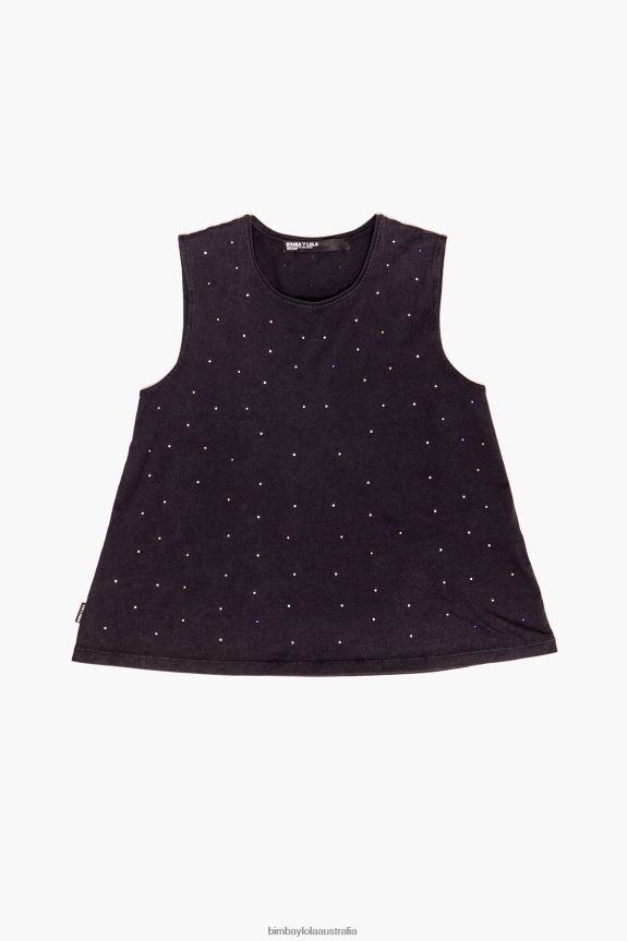 Clothing 4062VZ297 Black Bimba Y Lola Multicolor Stones T-Shirt