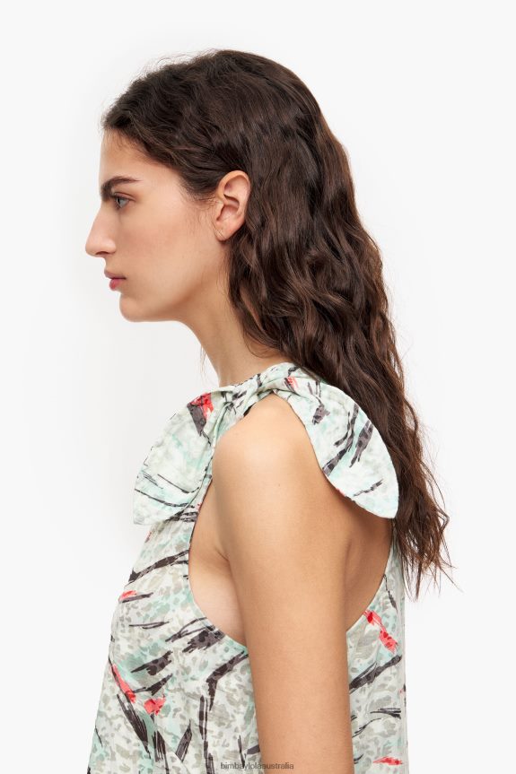 Clothing 4062VZ304 Mint Bimba Y Lola Butterfly Wing Print T-Shirt