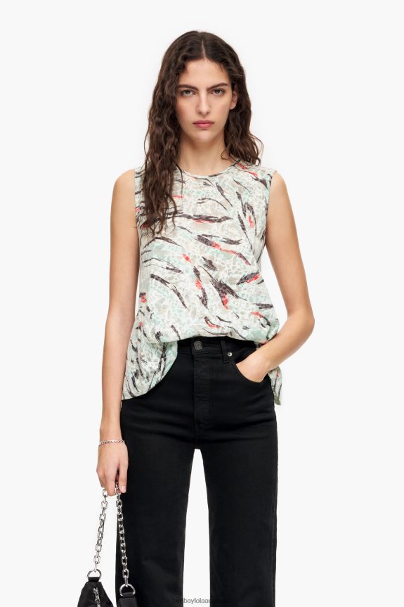 Clothing 4062VZ305 Mint Bimba Y Lola Butterfly Wing Print A-Line T-Shirt