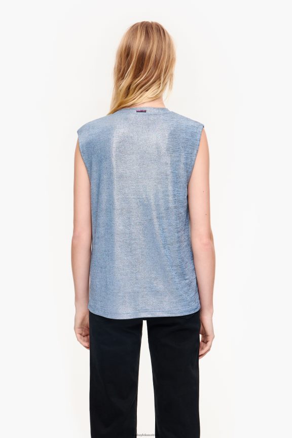 Clothing 4062VZ309 Blue Bimba Y Lola Short Fluid T-Shirt