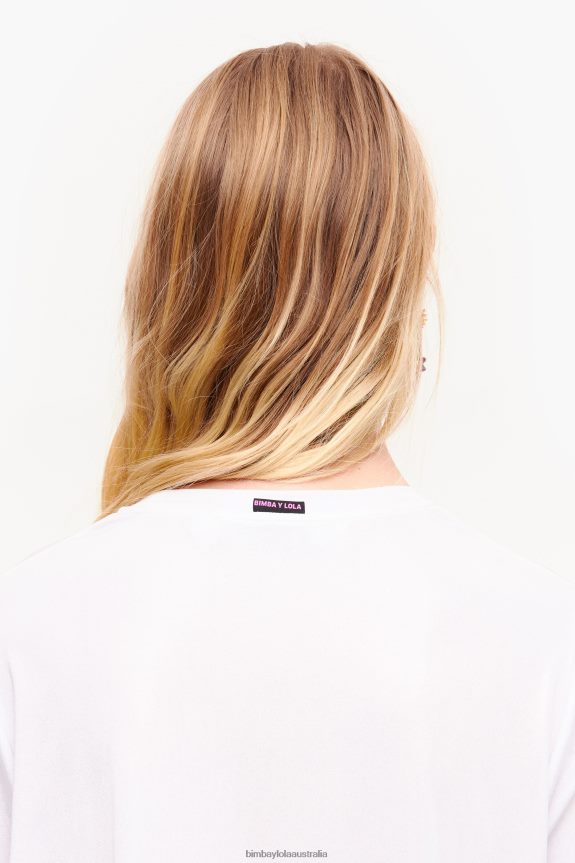 Clothing 4062VZ310 White Bimba Y Lola Short Fluid T-Shirt