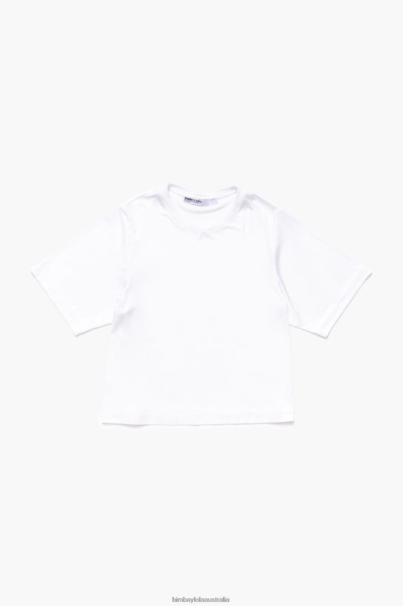 Clothing 4062VZ310 White Bimba Y Lola Short Fluid T-Shirt
