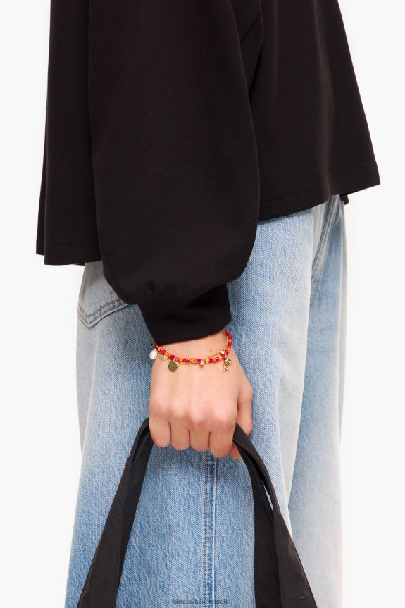 Accessories 4062VZ735 Coral Bimba Y Lola Double Stones Bracelet