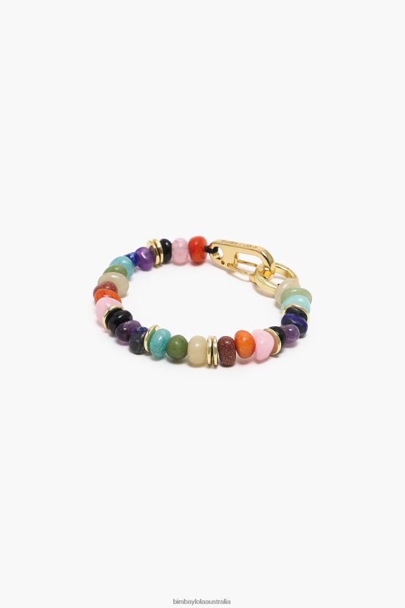 Accessories 4062VZ766 Golden Bimba Y Lola Multicolor Stones Bracelet