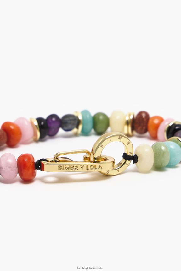 Accessories 4062VZ766 Golden Bimba Y Lola Multicolor Stones Bracelet