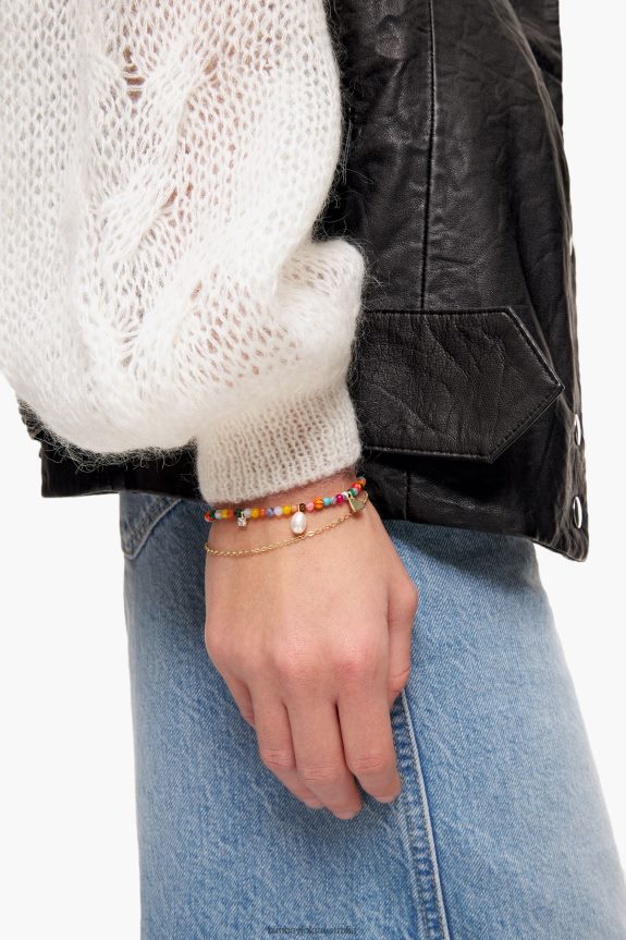 Accessories 4062VZ773 Multicolor Bimba Y Lola Chain Genuine Stones Bracelet