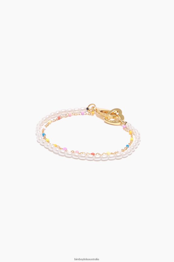 Accessories 4062VZ793 Multicolor Bimba Y Lola Pearls Double Bracelet