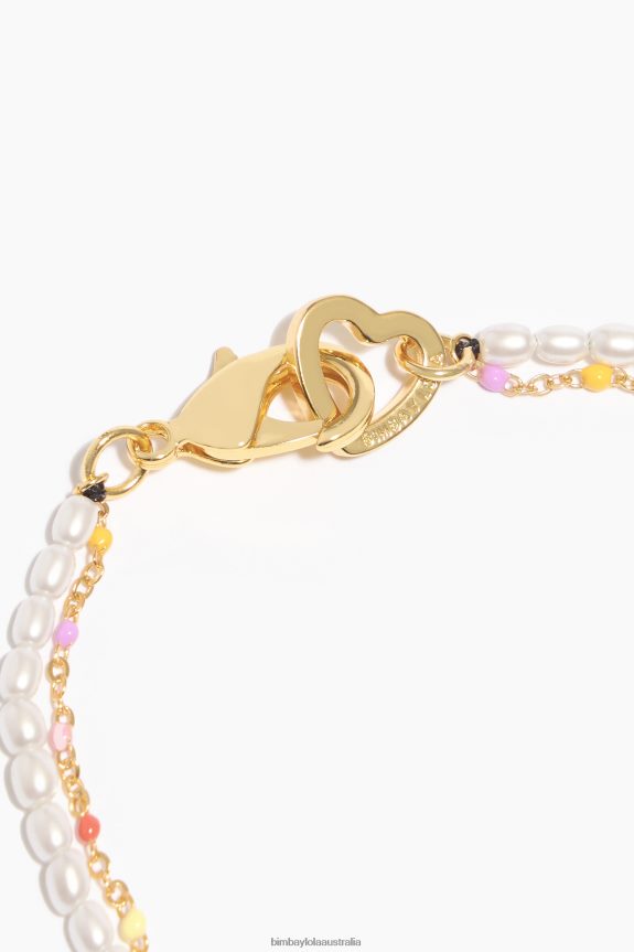 Accessories 4062VZ793 Multicolor Bimba Y Lola Pearls Double Bracelet