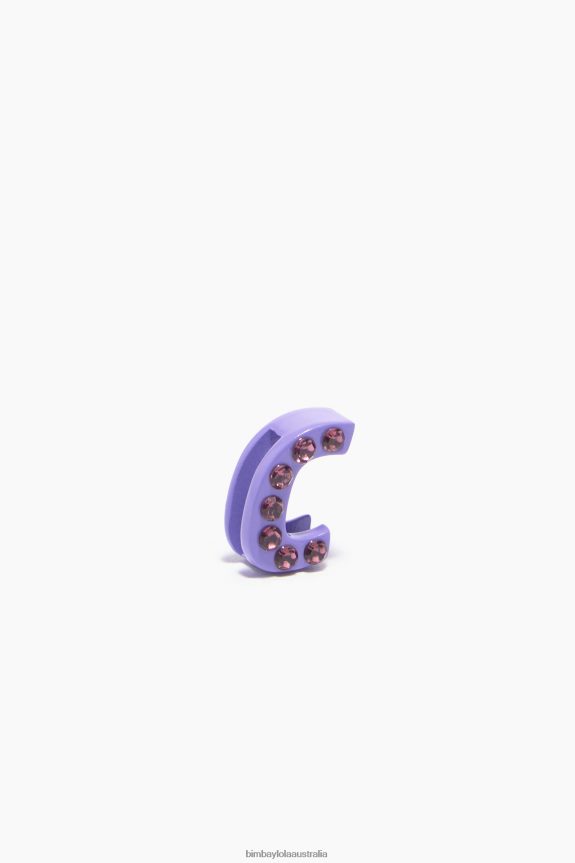Accessories 4062VZ1150 Lilac Bimba Y Lola Letter C Metal Charm
