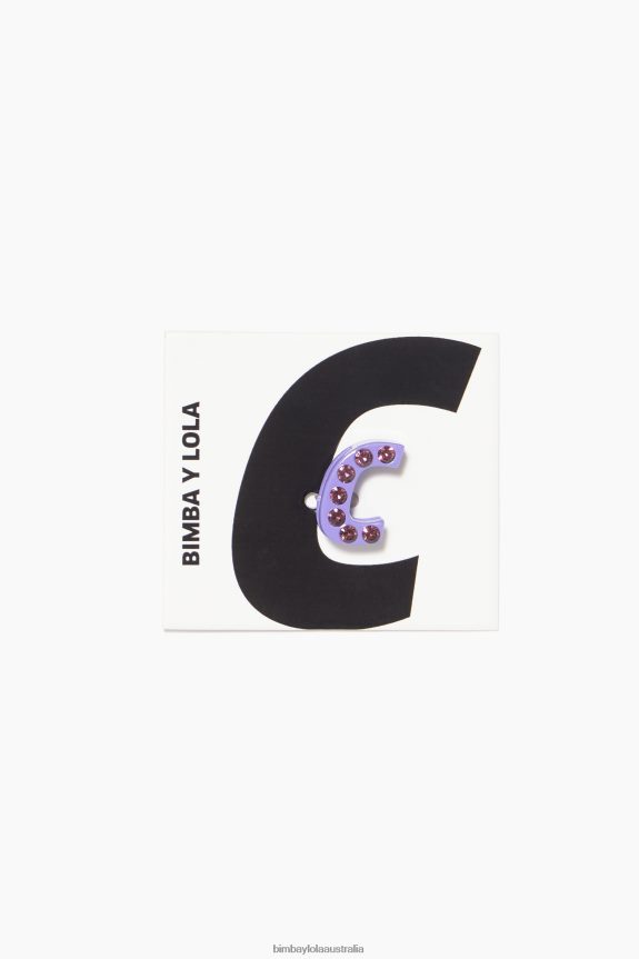Accessories 4062VZ1150 Lilac Bimba Y Lola Letter C Metal Charm