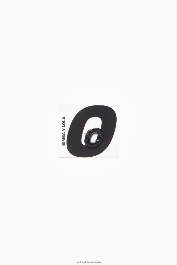 Accessories 4062VZ729 Black Bimba Y Lola Letter O Metal Charm