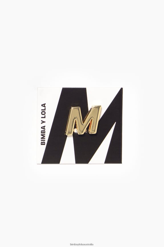 Accessories 4062VZ730 Golden Bimba Y Lola Letter M Charm Metal