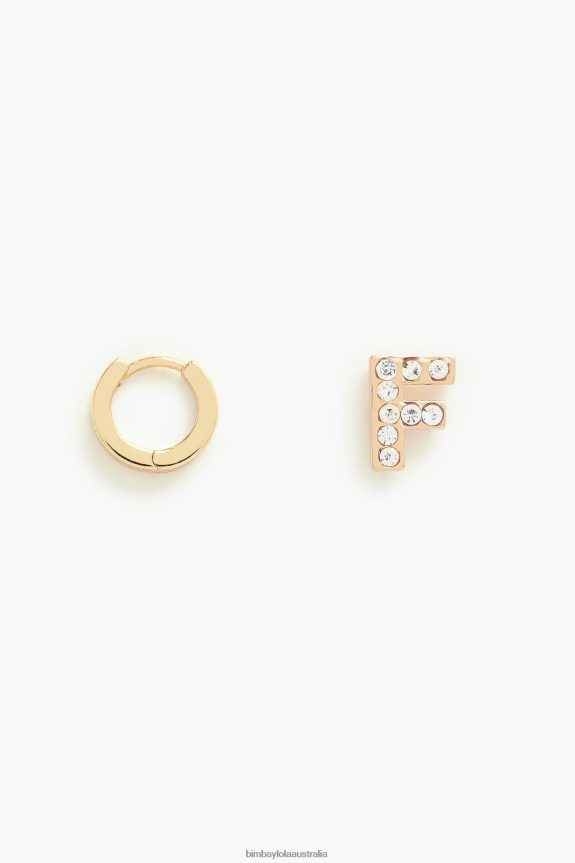 Accessories 4062VZ1154 F Bimba Y Lola Letter Mini Hoop Earrings