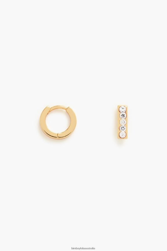 Accessories 4062VZ1157 I Bimba Y Lola Letter Mini Hoop Earrings