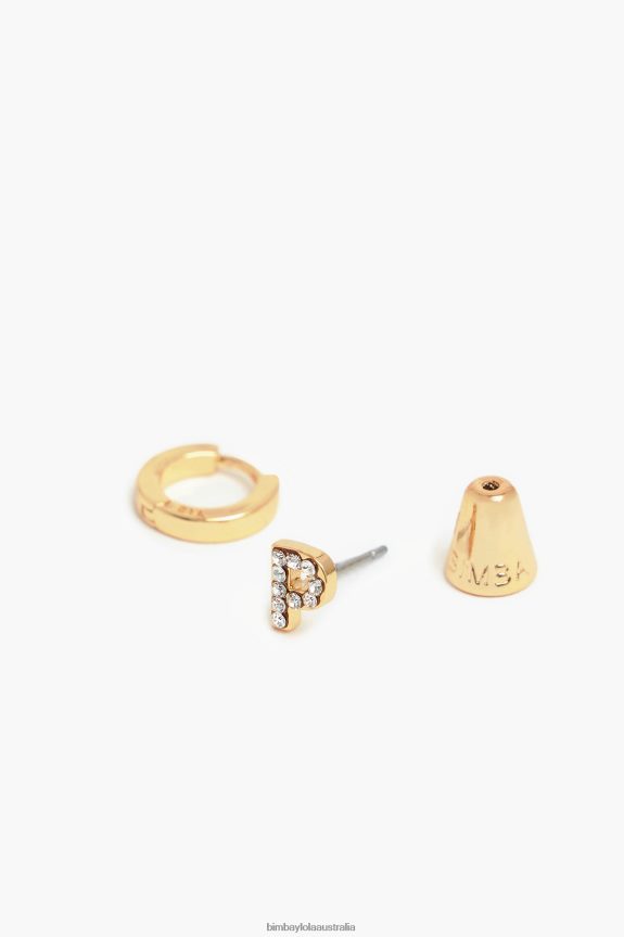 Accessories 4062VZ1164 P Bimba Y Lola Letter Mini Hoop Earrings