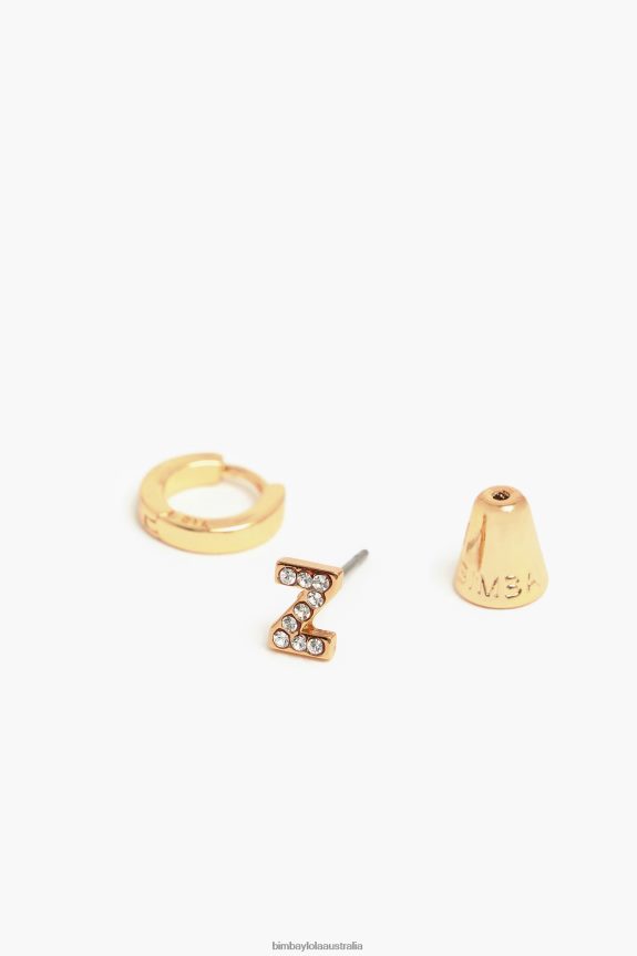 Accessories 4062VZ1174 Z Bimba Y Lola Letter Mini Hoop Earrings
