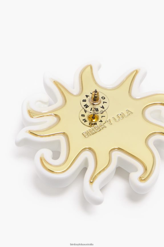 Accessories 4062VZ705 Ivory Bimba Y Lola Sun Earrings