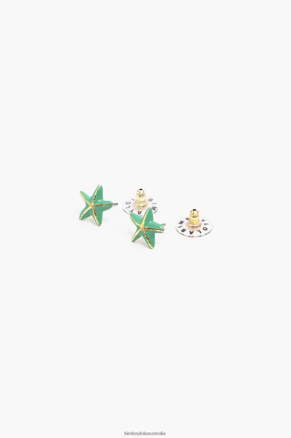 Accessories 4062VZ713 Aquamarine Bimba Y Lola Small Star Earrings