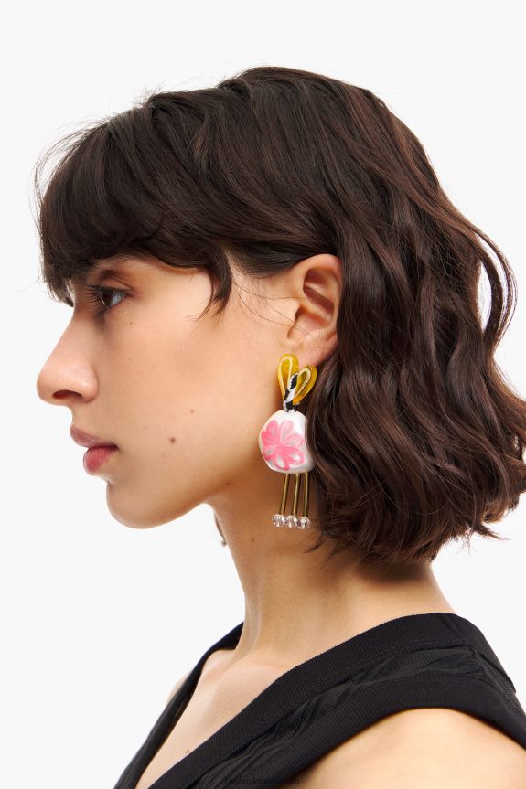 Accessories 4062VZ744 Multicolor Bimba Y Lola Resin Heart Earrings