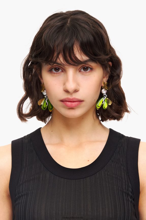 Accessories 4062VZ745 Multicolor Bimba Y Lola Resin Flower Earrings