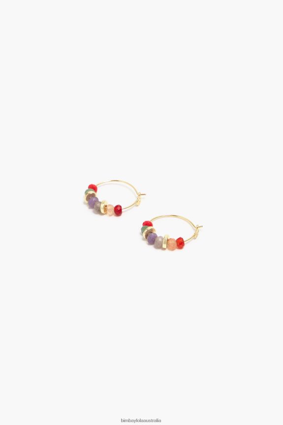 Accessories 4062VZ770 Multicolor Bimba Y Lola Stones Hoop Earrings
