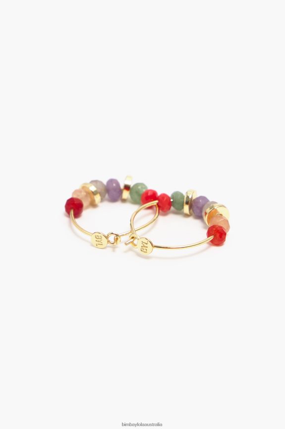 Accessories 4062VZ770 Multicolor Bimba Y Lola Stones Hoop Earrings