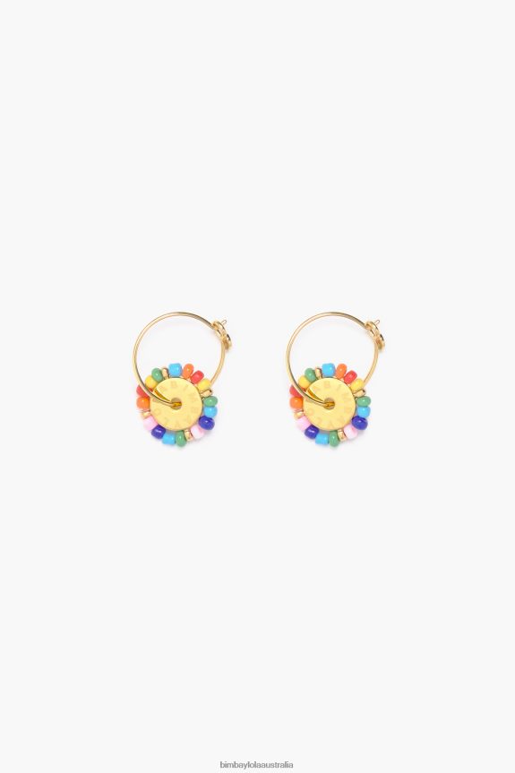 Accessories 4062VZ780 Multicolor Bimba Y Lola Small Stones Hoop Earrings