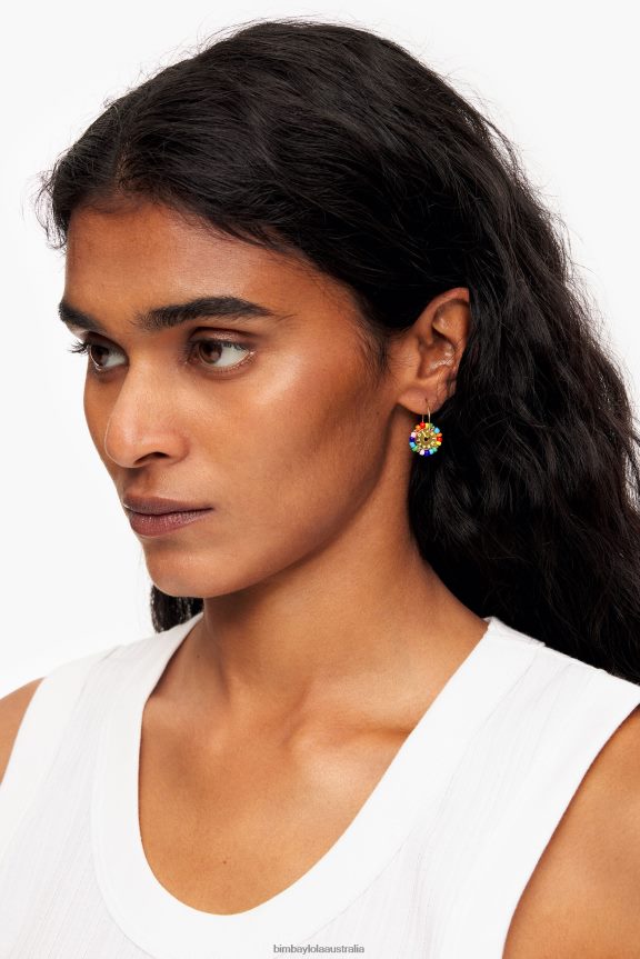 Accessories 4062VZ780 Multicolor Bimba Y Lola Small Stones Hoop Earrings