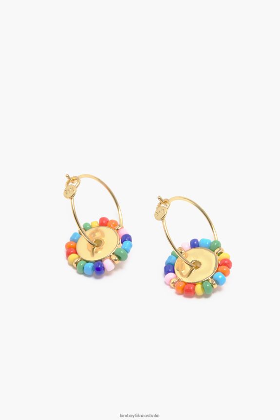 Accessories 4062VZ780 Multicolor Bimba Y Lola Small Stones Hoop Earrings