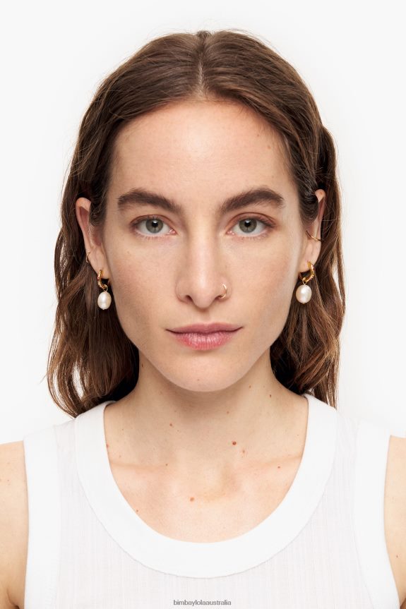 Accessories 4062VZ782 Multicolor Bimba Y Lola Pearl Mini Hoop Earrings