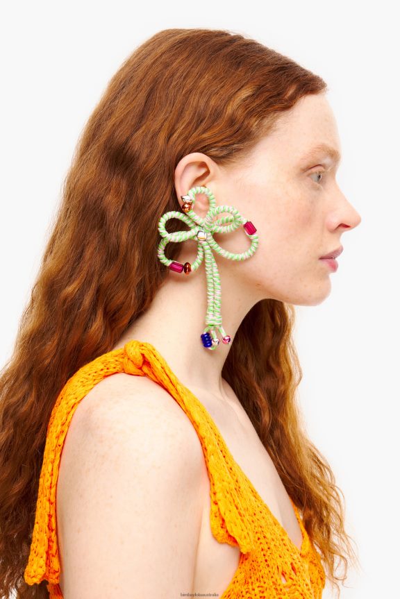 Accessories 4062VZ848 Pink Bimba Y Lola Cord Flower Earring