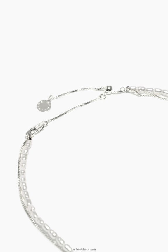 Accessories 4062VZ665 Silver Bimba Y Lola Short Golden Necklace