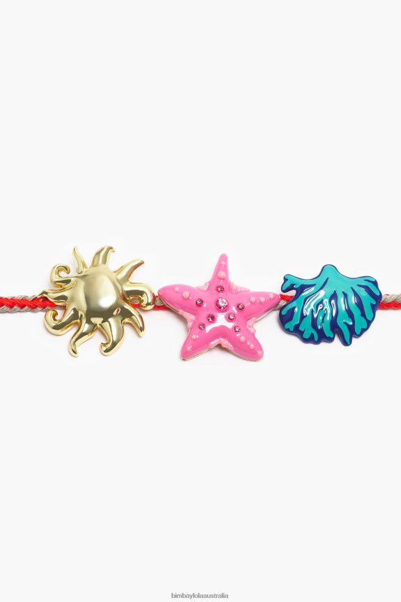 Accessories 4062VZ699 Coral Bimba Y Lola Cord Necklace