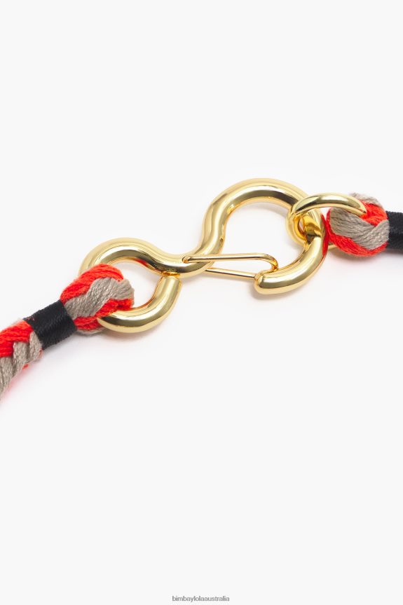 Accessories 4062VZ699 Coral Bimba Y Lola Cord Necklace