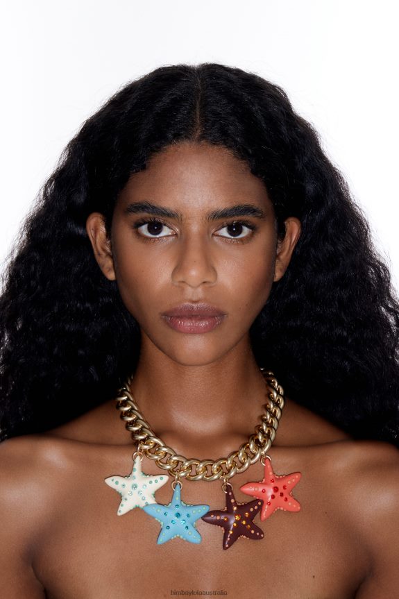 Accessories 4062VZ702 Coral Bimba Y Lola Resin Necklace