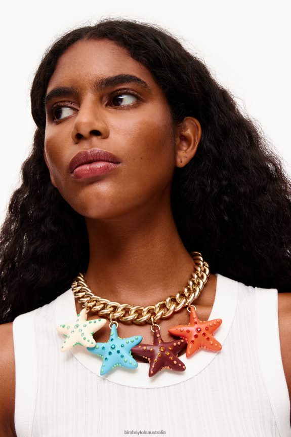 Accessories 4062VZ703 Coral Bimba Y Lola Resin Necklace