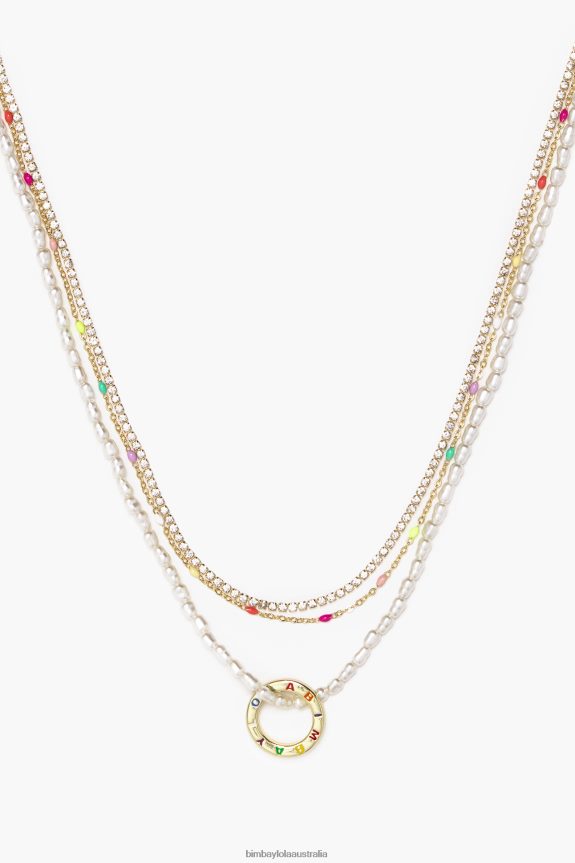 Accessories 4062VZ714 Pearls Bimba Y Lola Short And Chain Necklace