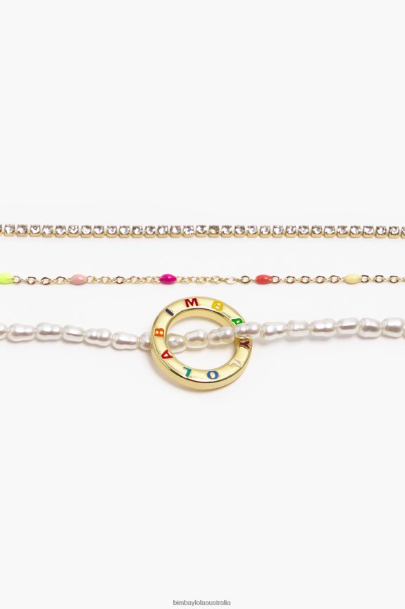 Accessories 4062VZ714 Pearls Bimba Y Lola Short And Chain Necklace