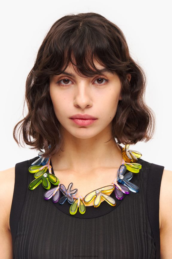Accessories 4062VZ741 Multicolor Bimba Y Lola Flowers Cord Necklace