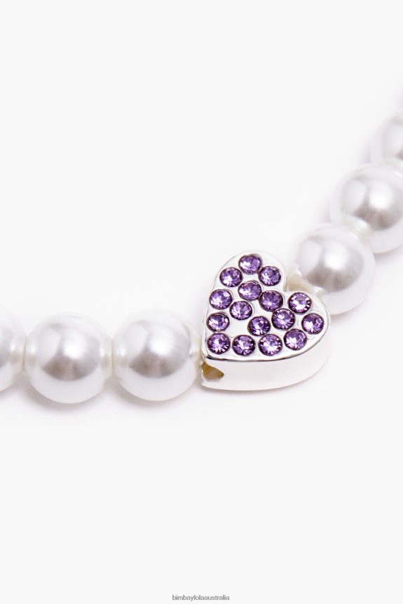 Accessories 4062VZ785 Multicolor Hearts Bimba Y Lola Pearls Necklace