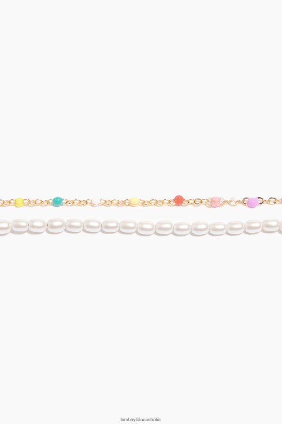 Accessories 4062VZ791 Multicolor Bimba Y Lola Chain Pearl Necklace